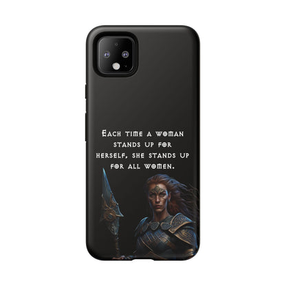 “Stand for All” – Shieldmaiden Warrior Tough Phone Case