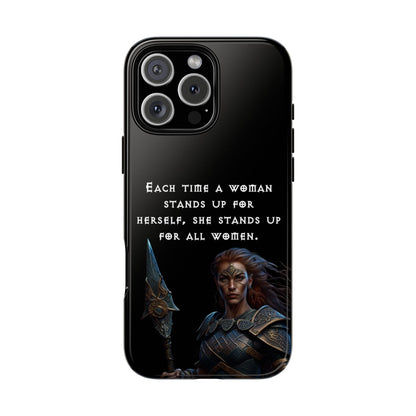 “Stand for All” – Shieldmaiden Warrior Tough Phone Case