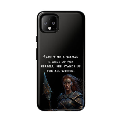 “Stand for All” – Shieldmaiden Warrior Tough Phone Case