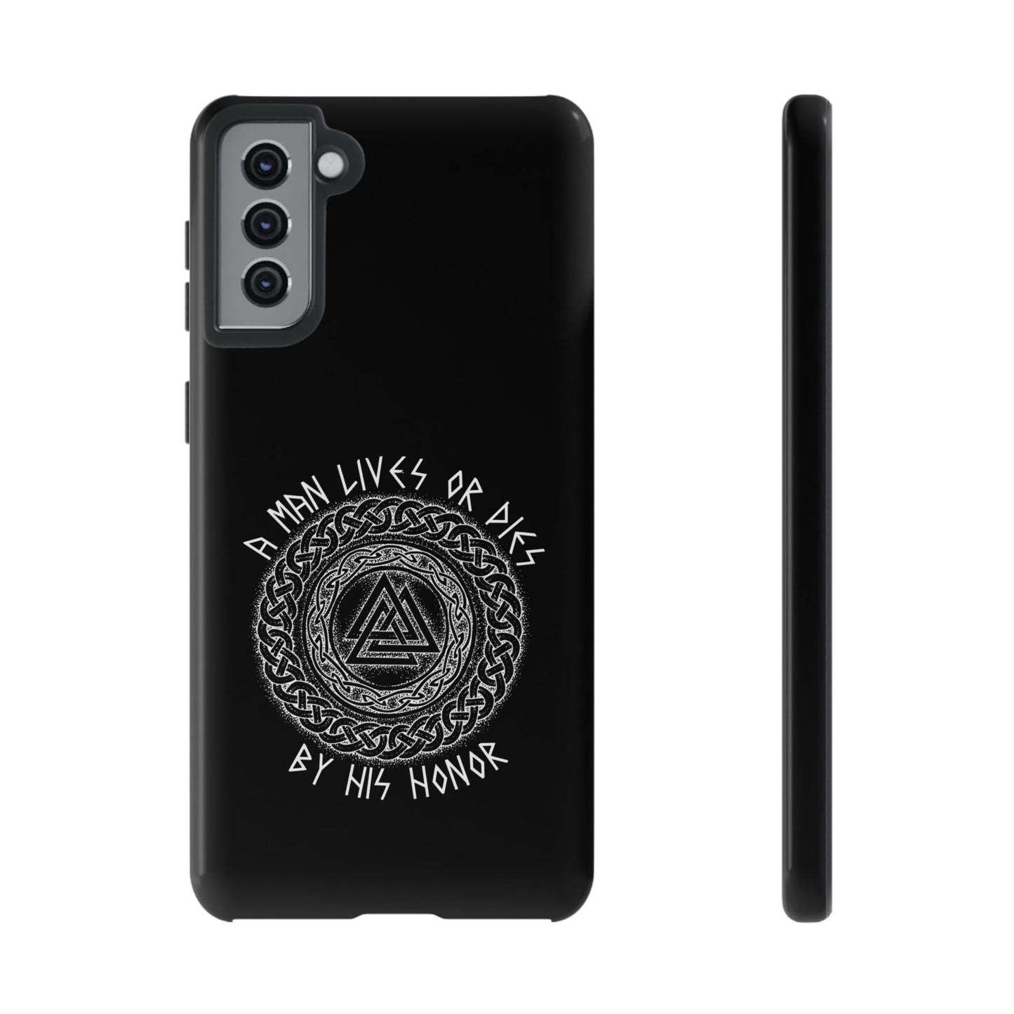 Viking Norse Knotwork Honor Hard Phone Case