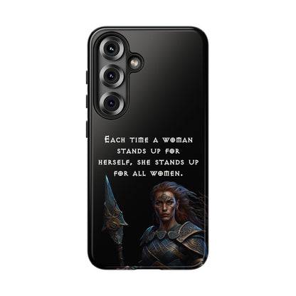“Stand for All” – Shieldmaiden Warrior Tough Phone Case