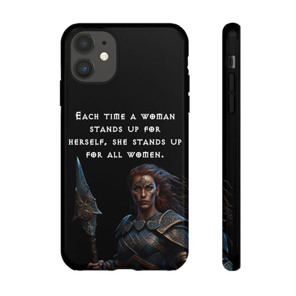 “Stand for All” – Shieldmaiden Warrior Tough Phone Case