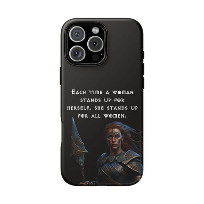 “Stand for All” – Shieldmaiden Warrior Tough Phone Case