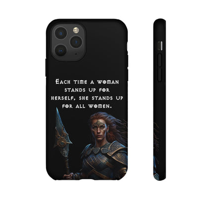 “Stand for All” – Shieldmaiden Warrior Tough Phone Case