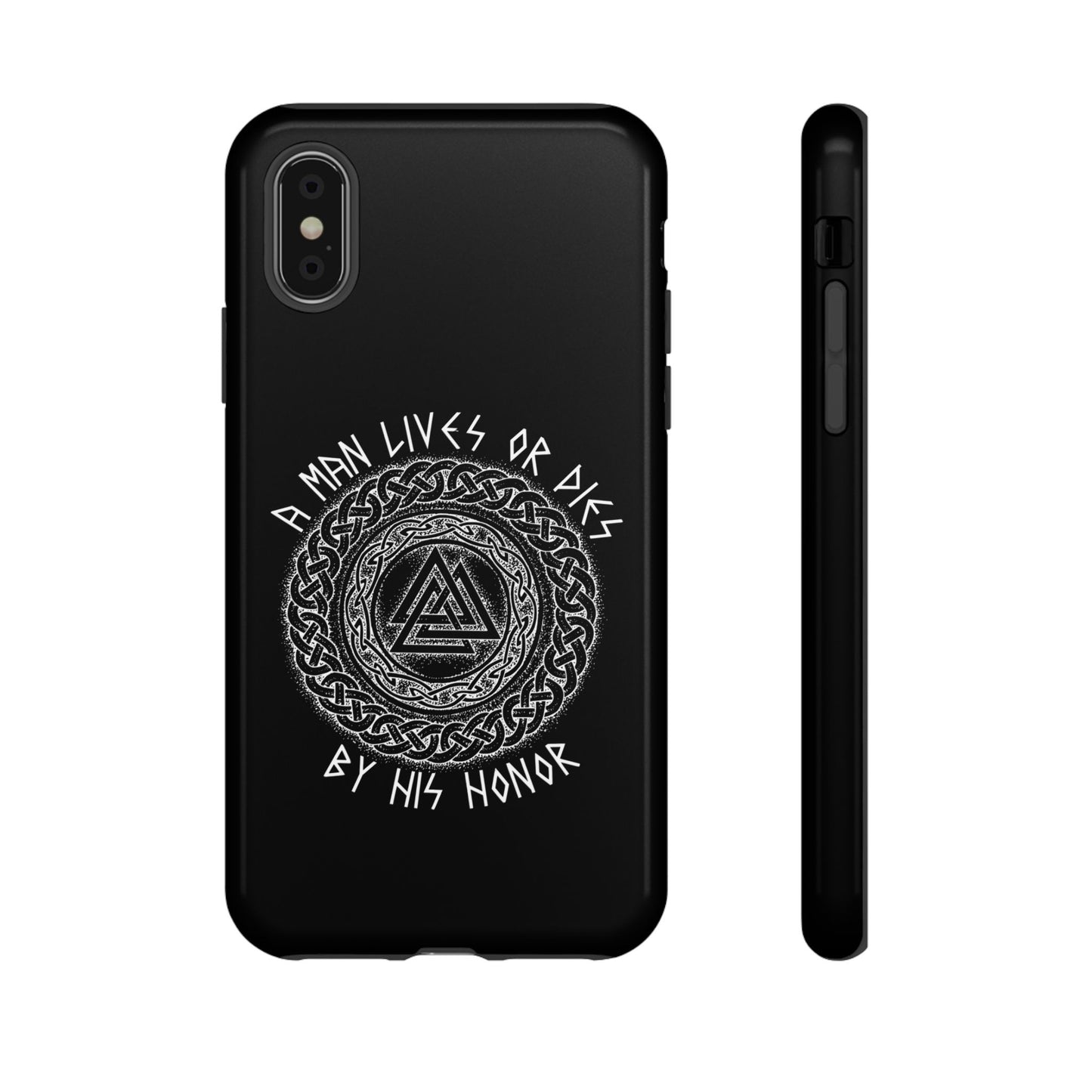 Viking Norse Knotwork Honor Hard Phone Case