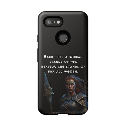 “Stand for All” – Shieldmaiden Warrior Tough Phone Case