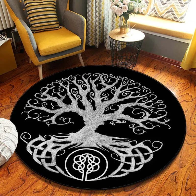 150cm / 1 World Tree Rug Ancient Treasures Ancientreasures Viking Odin Thor Mjolnir Celtic Ancient Egypt Norse Norse Mythology