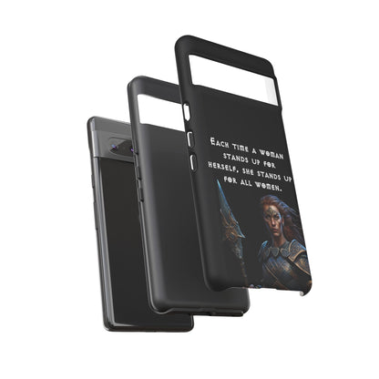 “Stand for All” – Shieldmaiden Warrior Tough Phone Case