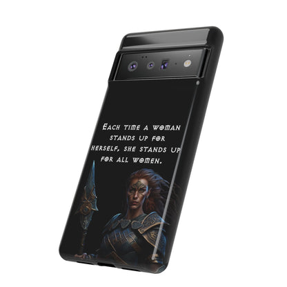 “Stand for All” – Shieldmaiden Warrior Tough Phone Case