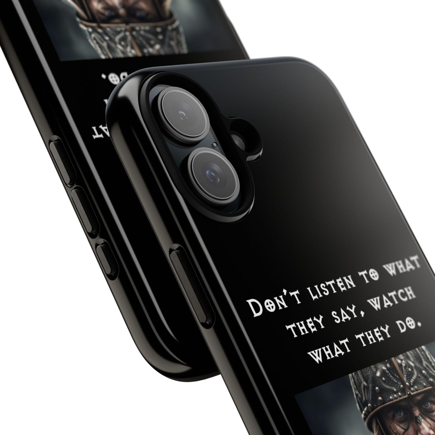 “Watch What They Do” – Viking Quote Tough Phone Case