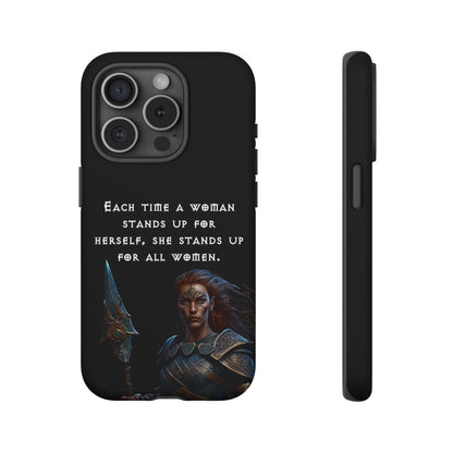 “Stand for All” – Shieldmaiden Warrior Tough Phone Case