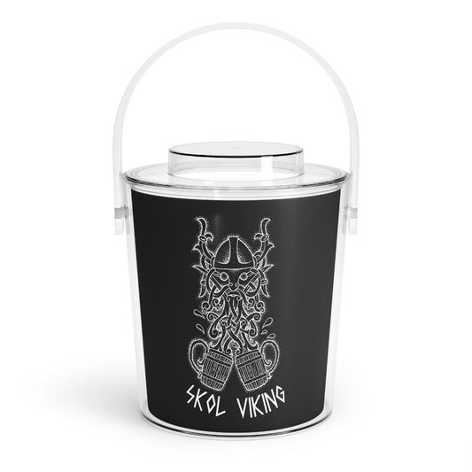 Skol Viking Ice Bucket with Tongs