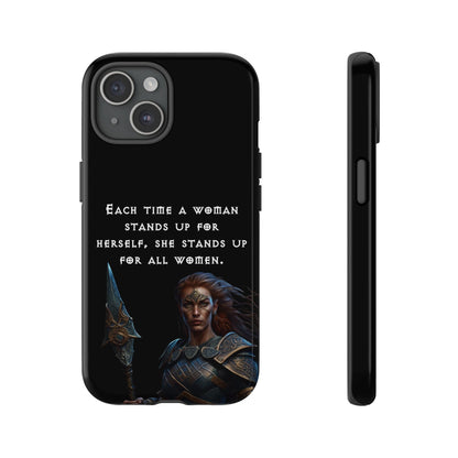 “Stand for All” – Shieldmaiden Warrior Tough Phone Case