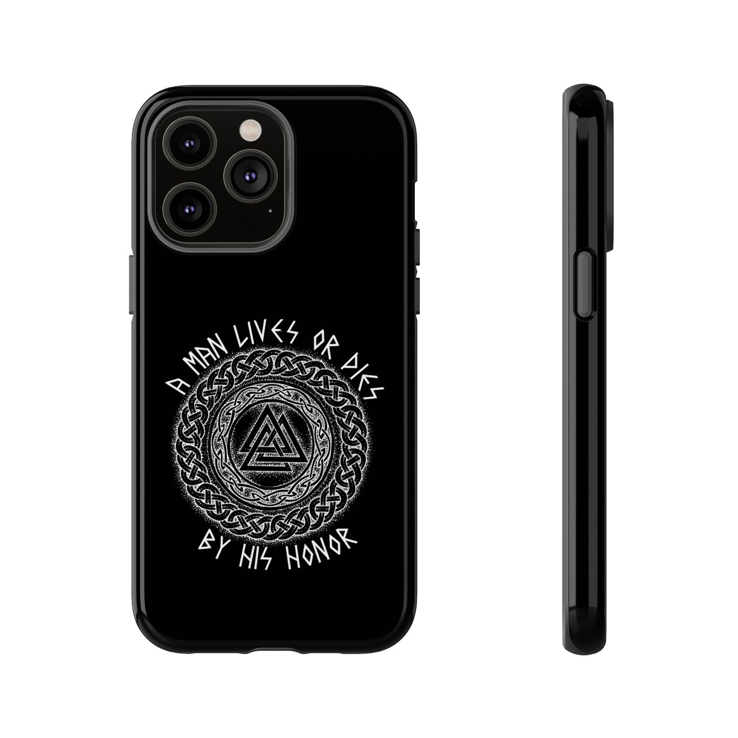 Viking Norse Knotwork Honor Hard Phone Case