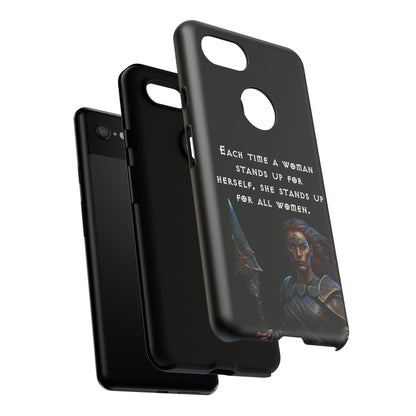 “Stand for All” – Shieldmaiden Warrior Tough Phone Case