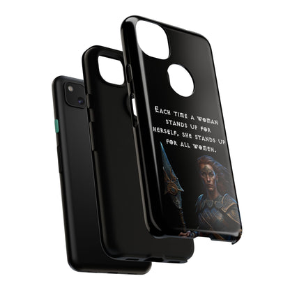 “Stand for All” – Shieldmaiden Warrior Tough Phone Case
