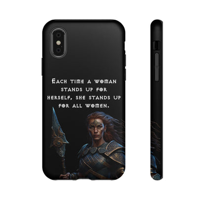 “Stand for All” – Shieldmaiden Warrior Tough Phone Case
