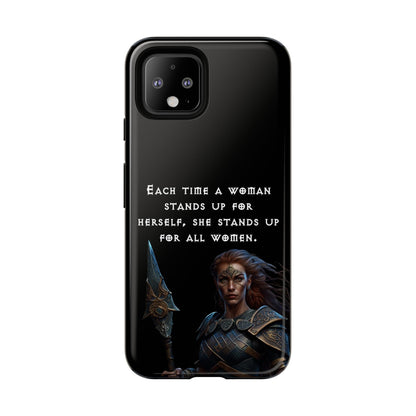 “Stand for All” – Shieldmaiden Warrior Tough Phone Case