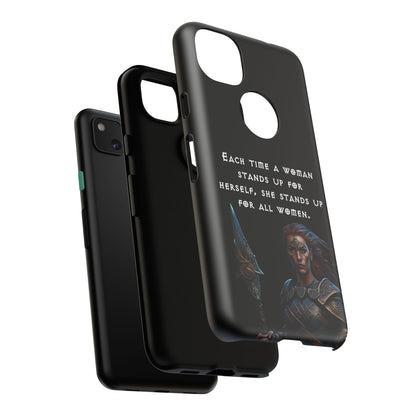 “Stand for All” – Shieldmaiden Warrior Tough Phone Case