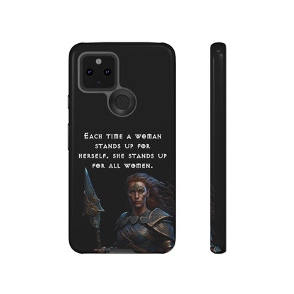 “Stand for All” – Shieldmaiden Warrior Tough Phone Case