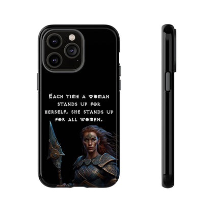 “Stand for All” – Shieldmaiden Warrior Tough Phone Case