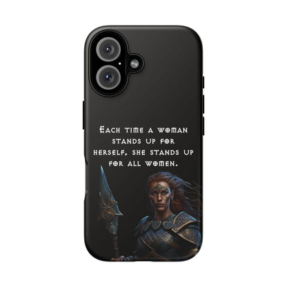 “Stand for All” – Shieldmaiden Warrior Tough Phone Case