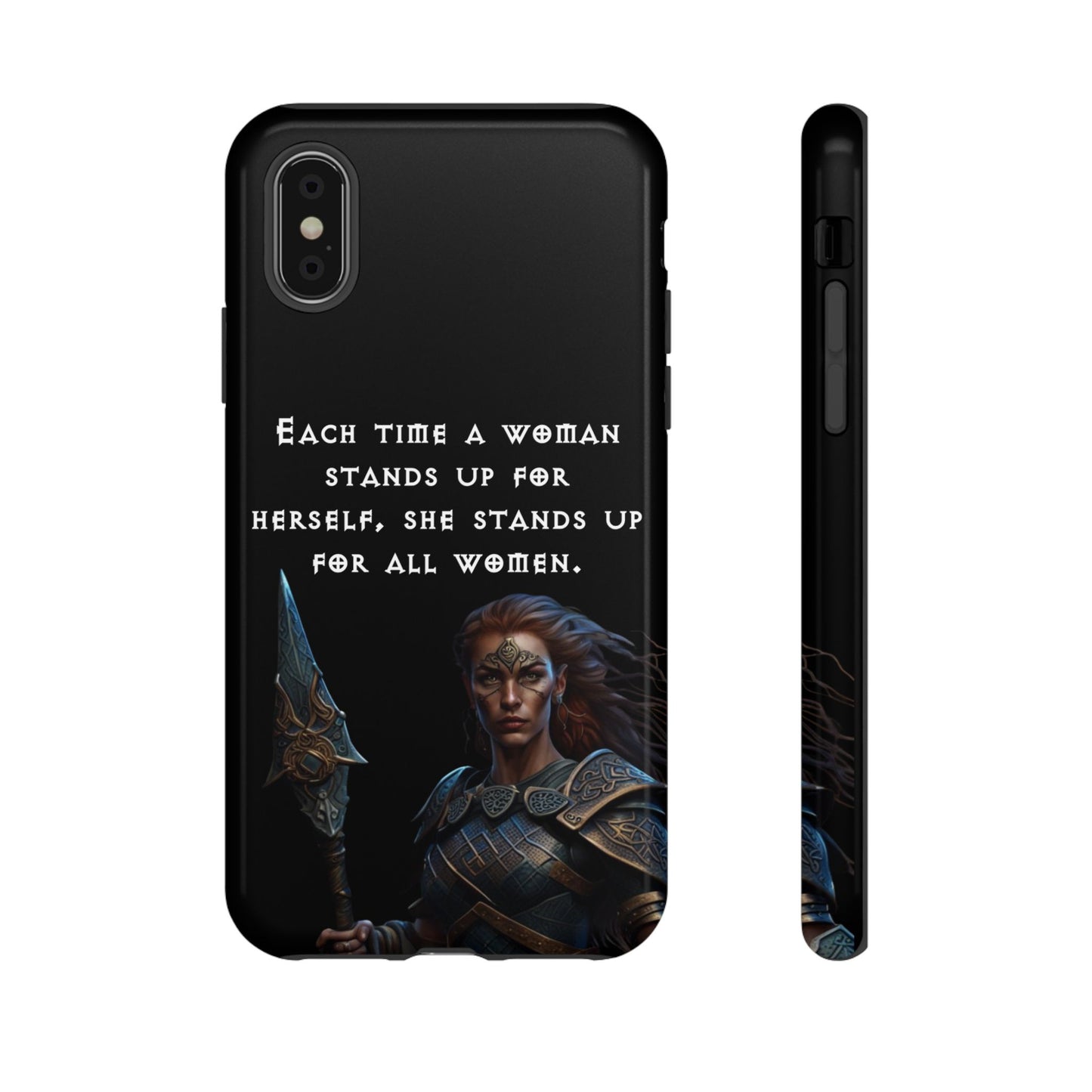 “Stand for All” – Shieldmaiden Warrior Tough Phone Case