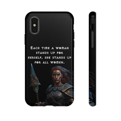 “Stand for All” – Shieldmaiden Warrior Tough Phone Case