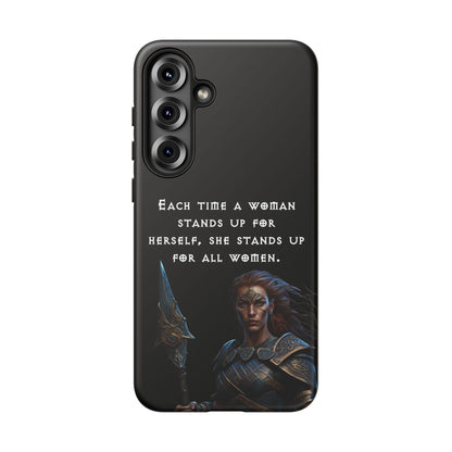 “Stand for All” – Shieldmaiden Warrior Tough Phone Case