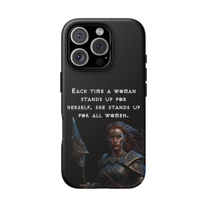 “Stand for All” – Shieldmaiden Warrior Tough Phone Case