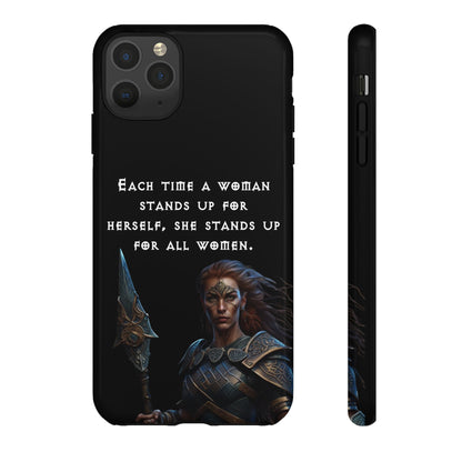 “Stand for All” – Shieldmaiden Warrior Tough Phone Case