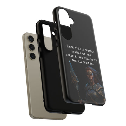 “Stand for All” – Shieldmaiden Warrior Tough Phone Case