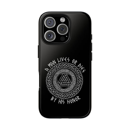 Viking Norse Knotwork Honor Hard Phone Case