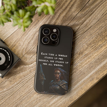 “Stand for All” – Shieldmaiden Warrior Tough Phone Case