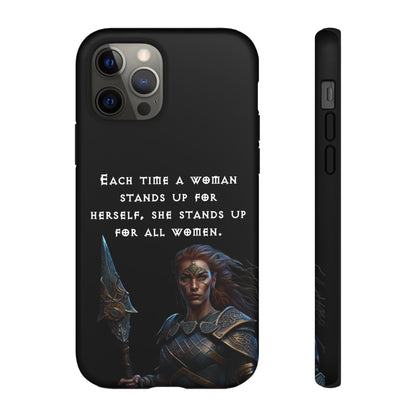 “Stand for All” – Shieldmaiden Warrior Tough Phone Case