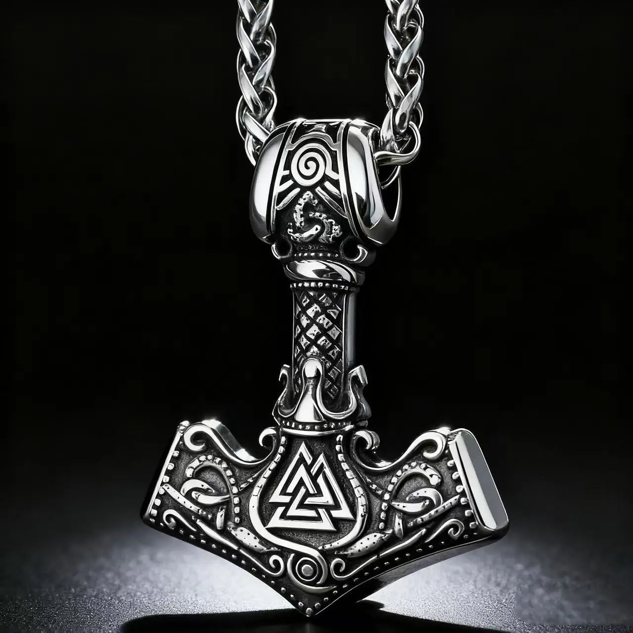 Viking Mjolnir Thor’s Hammer Necklace