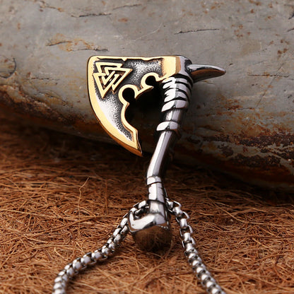 Viking Axe Pendant Necklace