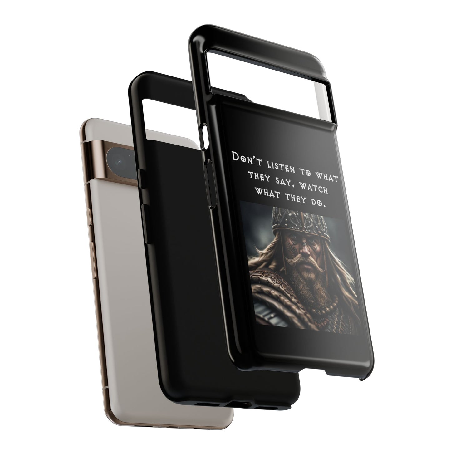 “Watch What They Do” – Viking Quote Tough Phone Case