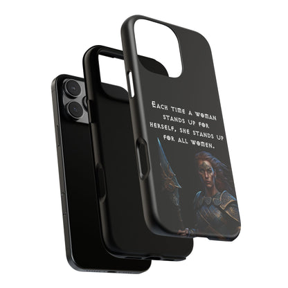 “Stand for All” – Shieldmaiden Warrior Tough Phone Case