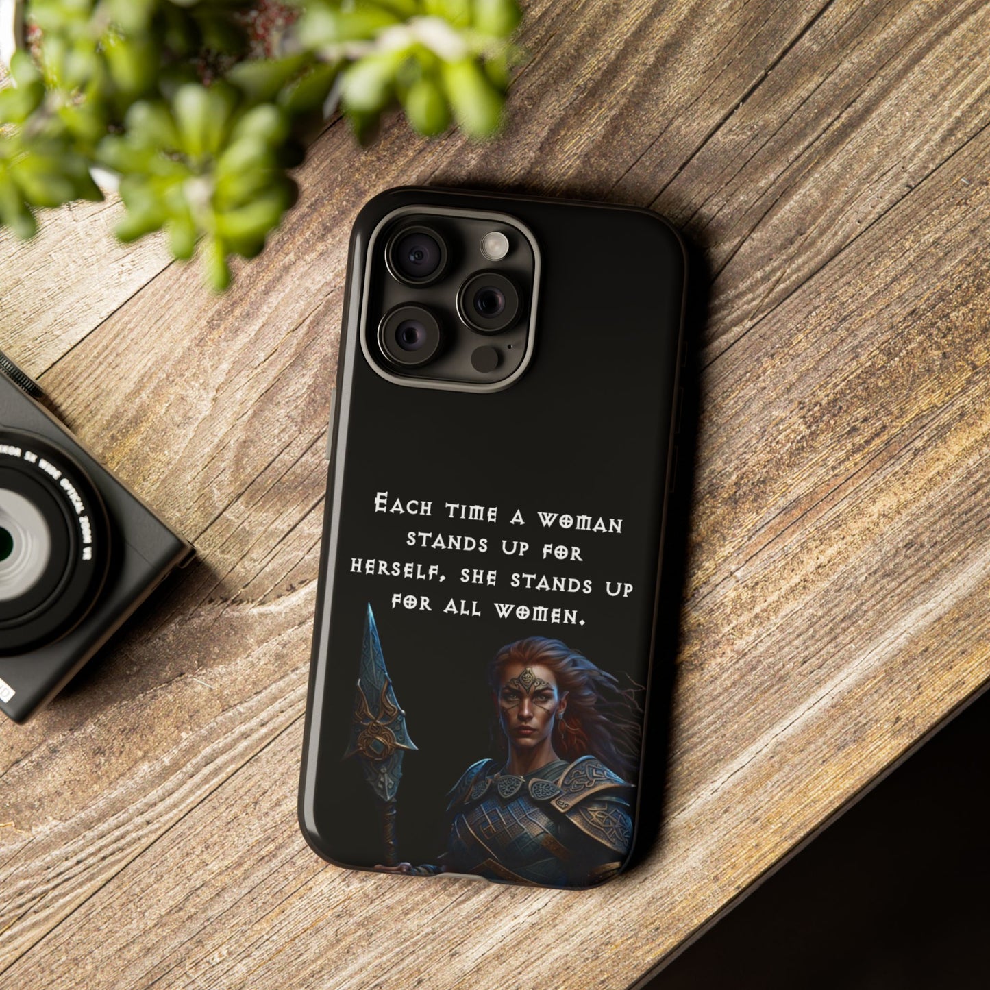 “Stand for All” – Shieldmaiden Warrior Tough Phone Case
