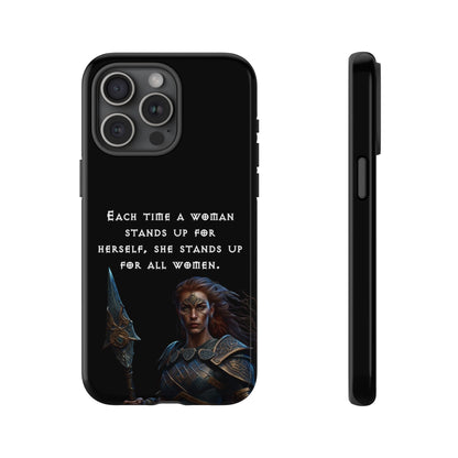 “Stand for All” – Shieldmaiden Warrior Tough Phone Case