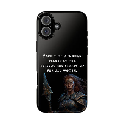 “Stand for All” – Shieldmaiden Warrior Tough Phone Case