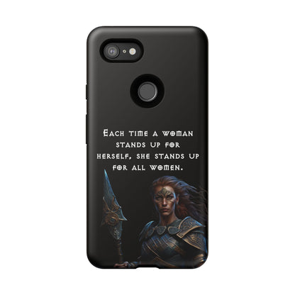 “Stand for All” – Shieldmaiden Warrior Tough Phone Case