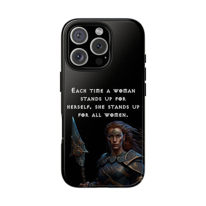 “Stand for All” – Shieldmaiden Warrior Tough Phone Case