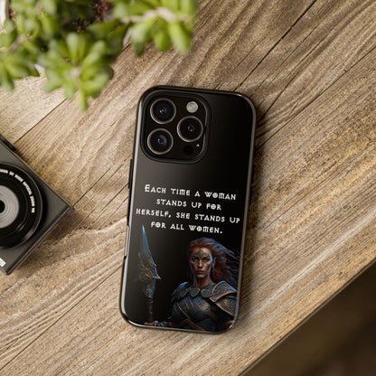 “Stand for All” – Shieldmaiden Warrior Tough Phone Case