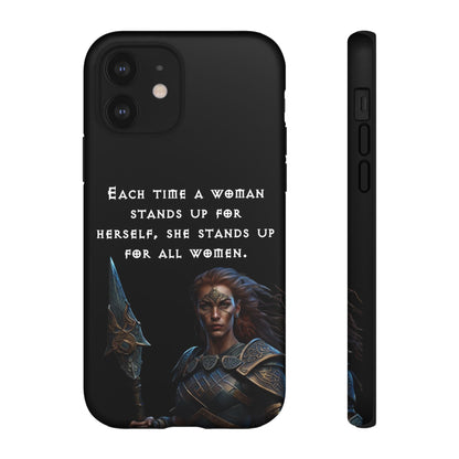 “Stand for All” – Shieldmaiden Warrior Tough Phone Case
