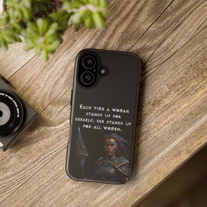 “Stand for All” – Shieldmaiden Warrior Tough Phone Case