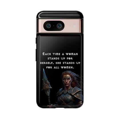 “Stand for All” – Shieldmaiden Warrior Tough Phone Case