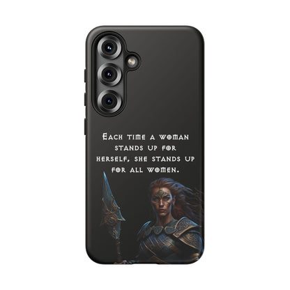 “Stand for All” – Shieldmaiden Warrior Tough Phone Case