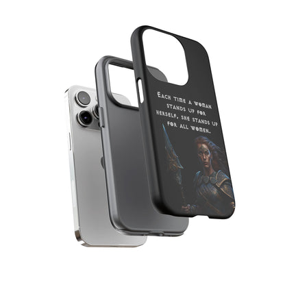 “Stand for All” – Shieldmaiden Warrior Tough Phone Case